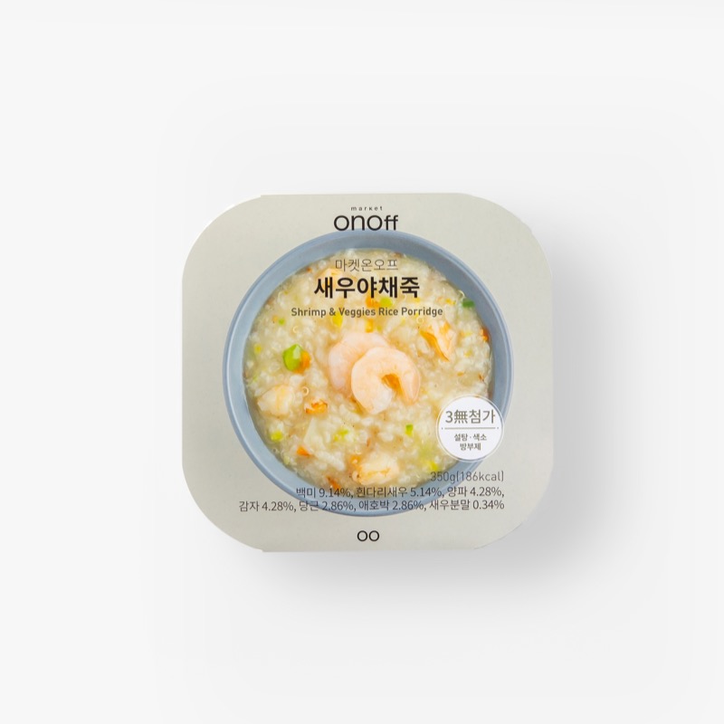 [마켓온오프] 새우야채죽 (350g)